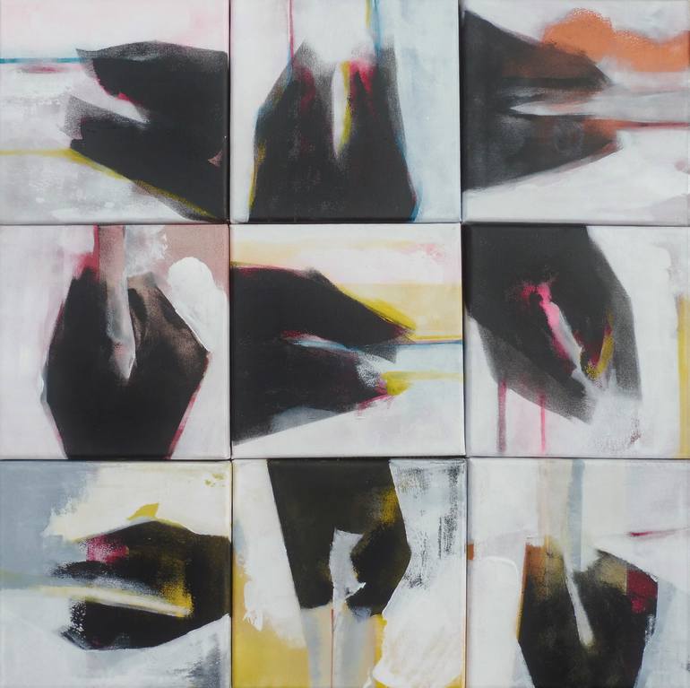 Original Abstract Painting by Dominault Evelyne