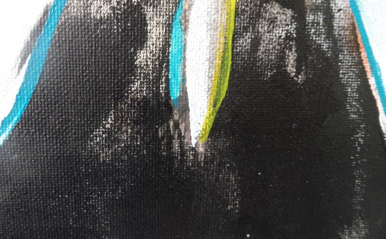 Original Abstract Painting by Dominault Evelyne