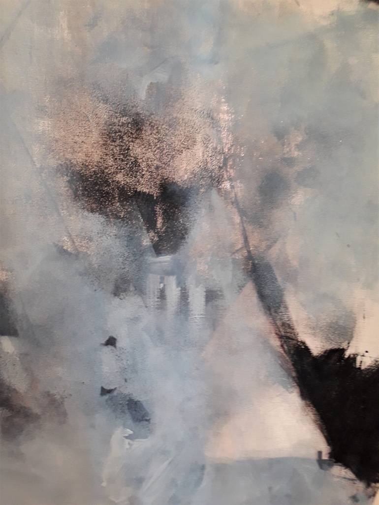 Original Abstract Painting by Dominault Evelyne