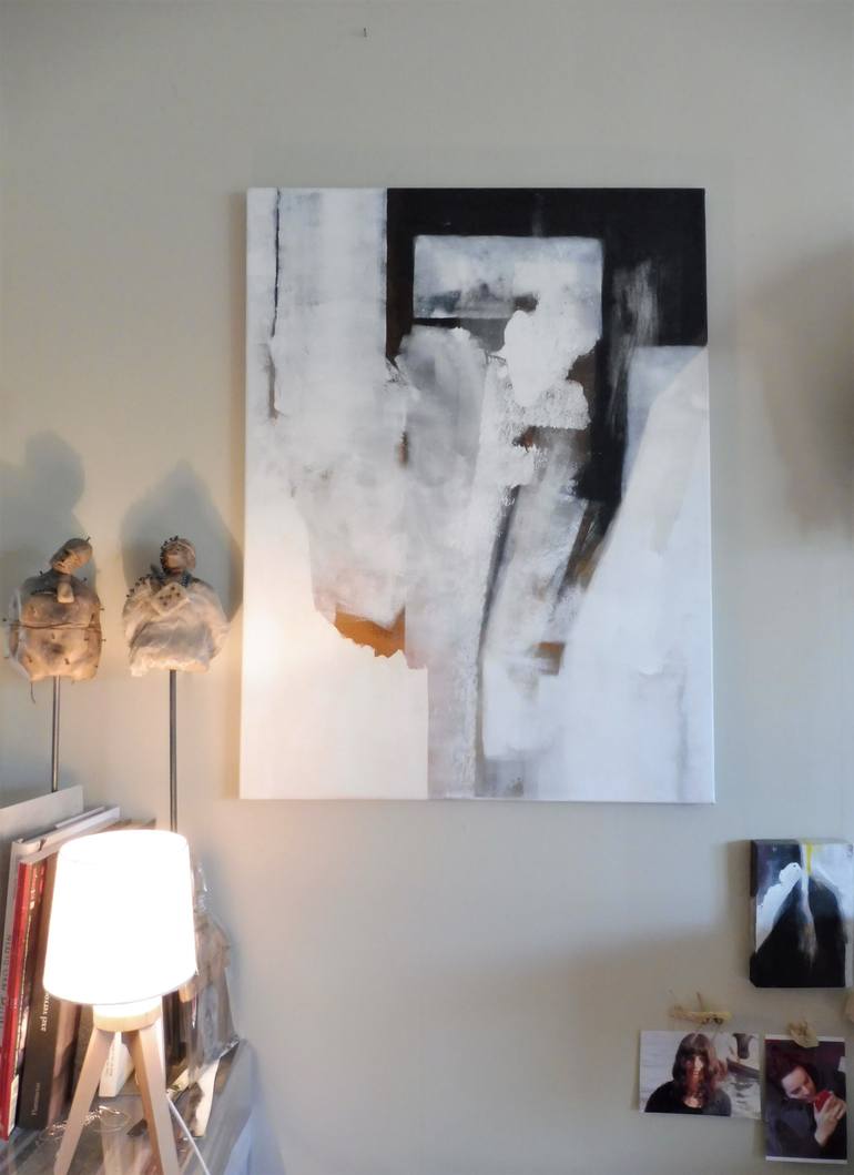 Original Abstract Painting by DOMINAULT EVELYNE