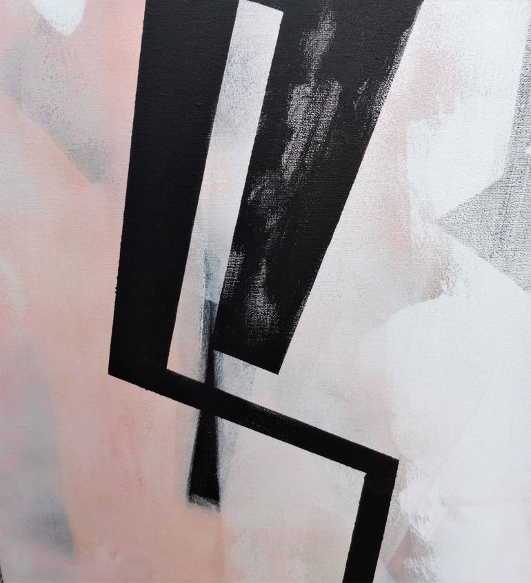 Original Minimalism Abstract Painting by Dominault Evelyne