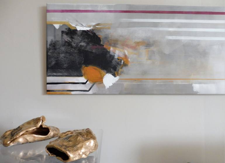Original Abstract Painting by Dominault Evelyne