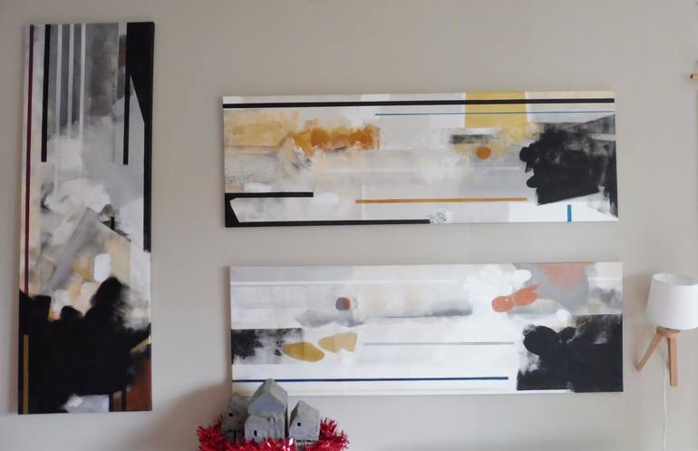 Original Abstract Painting by DOMINAULT EVELYNE