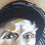 WORKING ON PORTRAITS OF VINCENT VAN GOGH.
HERE ON A THICK OVAL SHAPE CANVAS.
PAINTED BLACK AND WHITE SIDES.
CLIP TO HANG not VISIBLE ON THE TOP from front view!
ACRYLIC
ORIGINALITY OF OVAL SHAPE