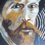 WORKING ON PORTRAITS OF VINCENT VAN GOGH.
HERE ON A THICK OVAL SHAPE CANVAS.
PAINTED BLACK AND WHITE SIDES.
CLIP TO HANG not VISIBLE ON THE TOP from front view!
ACRYLIC
ORIGINALITY OF OVAL SHAPE