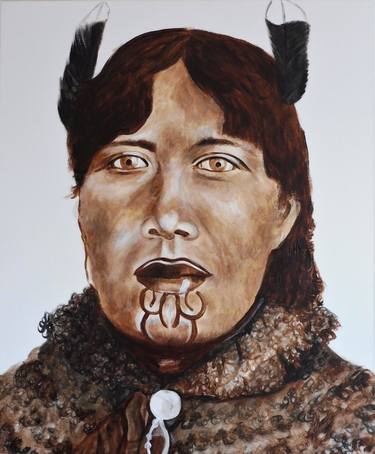 Maori Woman in victorian dress thumb