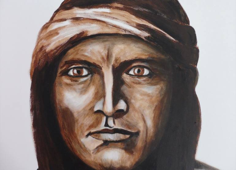 Original Portraiture People Painting by Dominault Evelyne