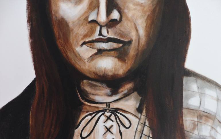 Original Portraiture People Painting by Dominault Evelyne