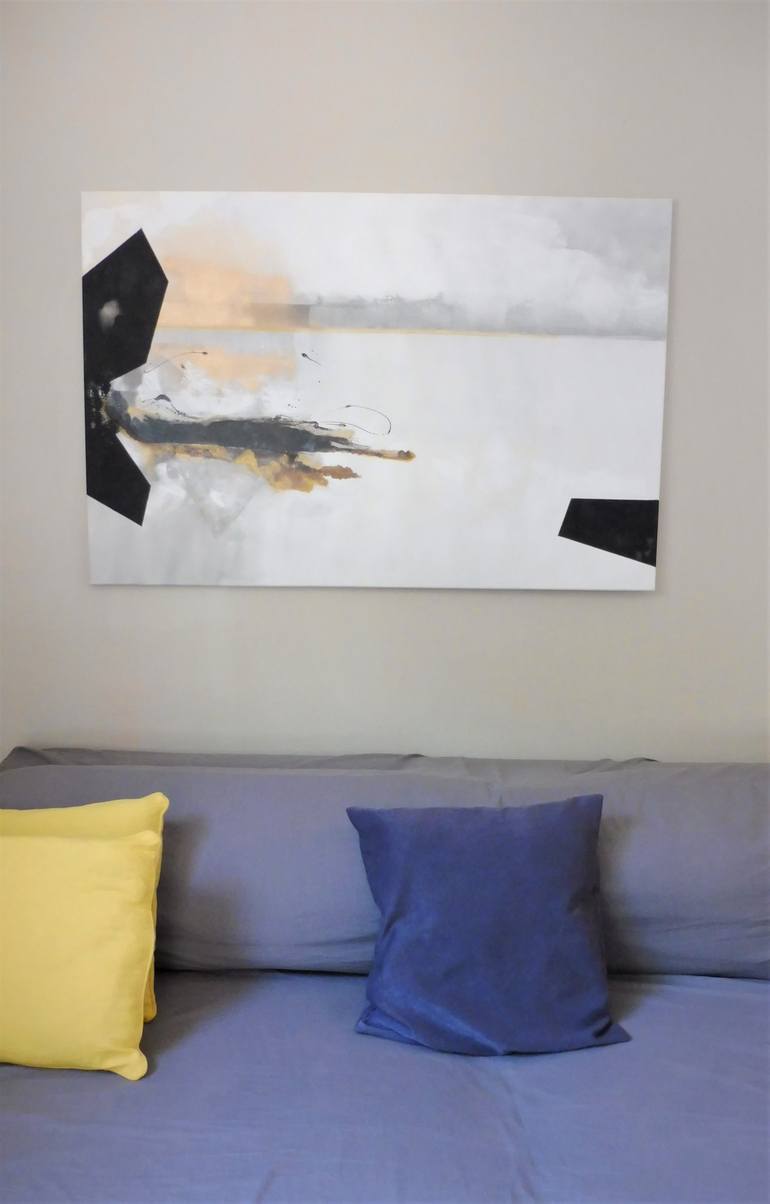 Original Abstract Painting by DOMINAULT EVELYNE