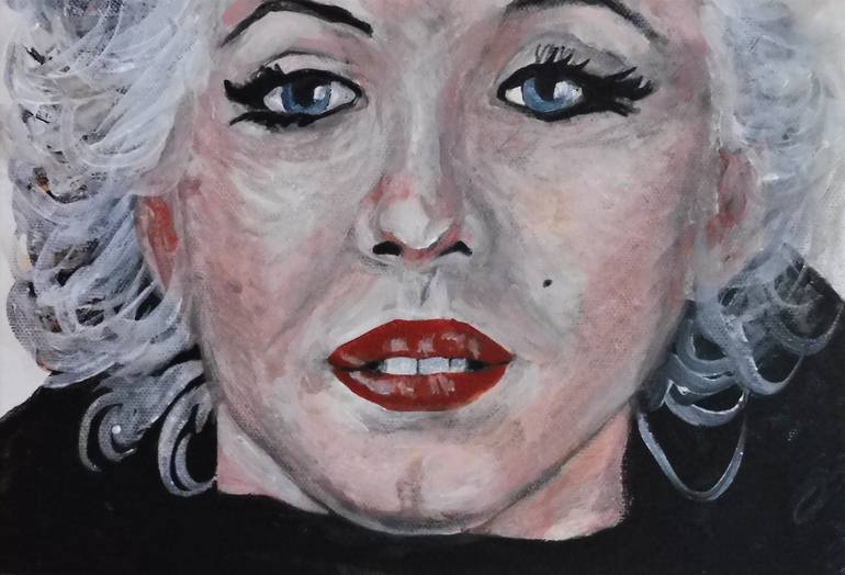Original Portraiture People Painting by Dominault Evelyne