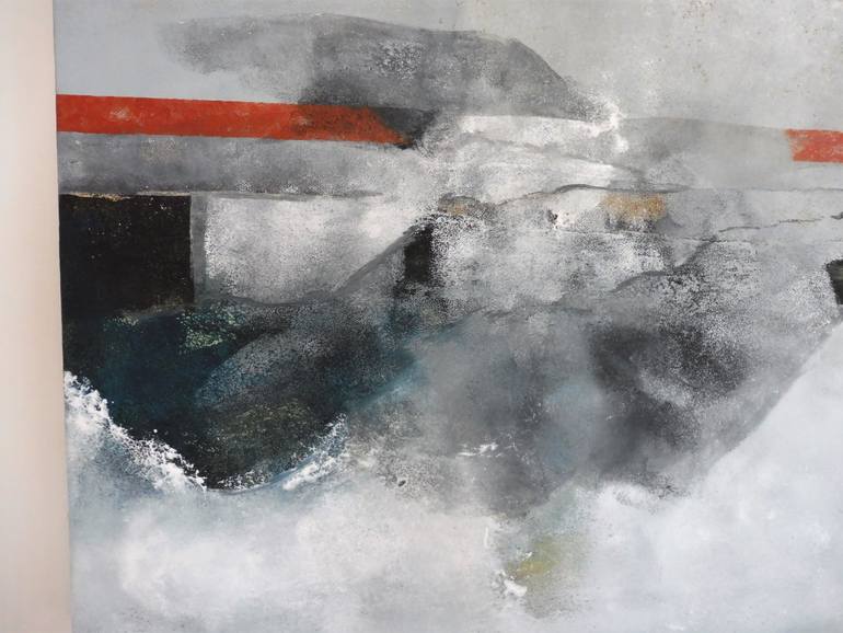 Original Minimalism Abstract Painting by Dominault Evelyne