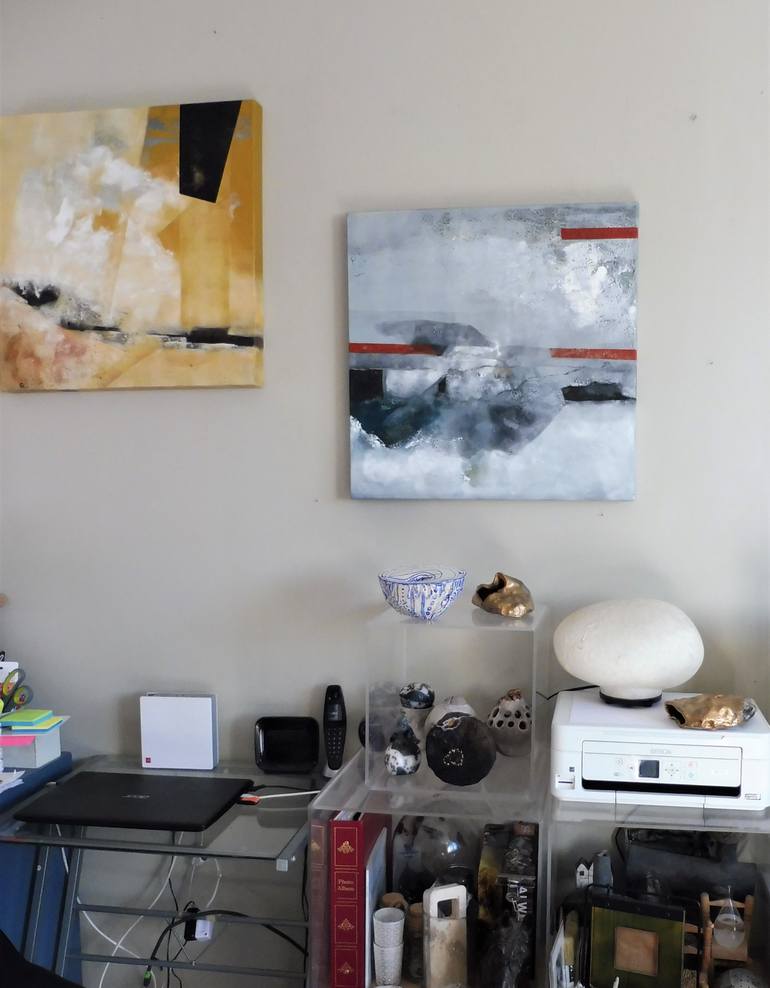 Original Minimalism Abstract Painting by Dominault Evelyne