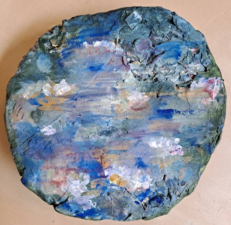 Original Impressionism Nature Sculpture by DOMINAULT EVELYNE