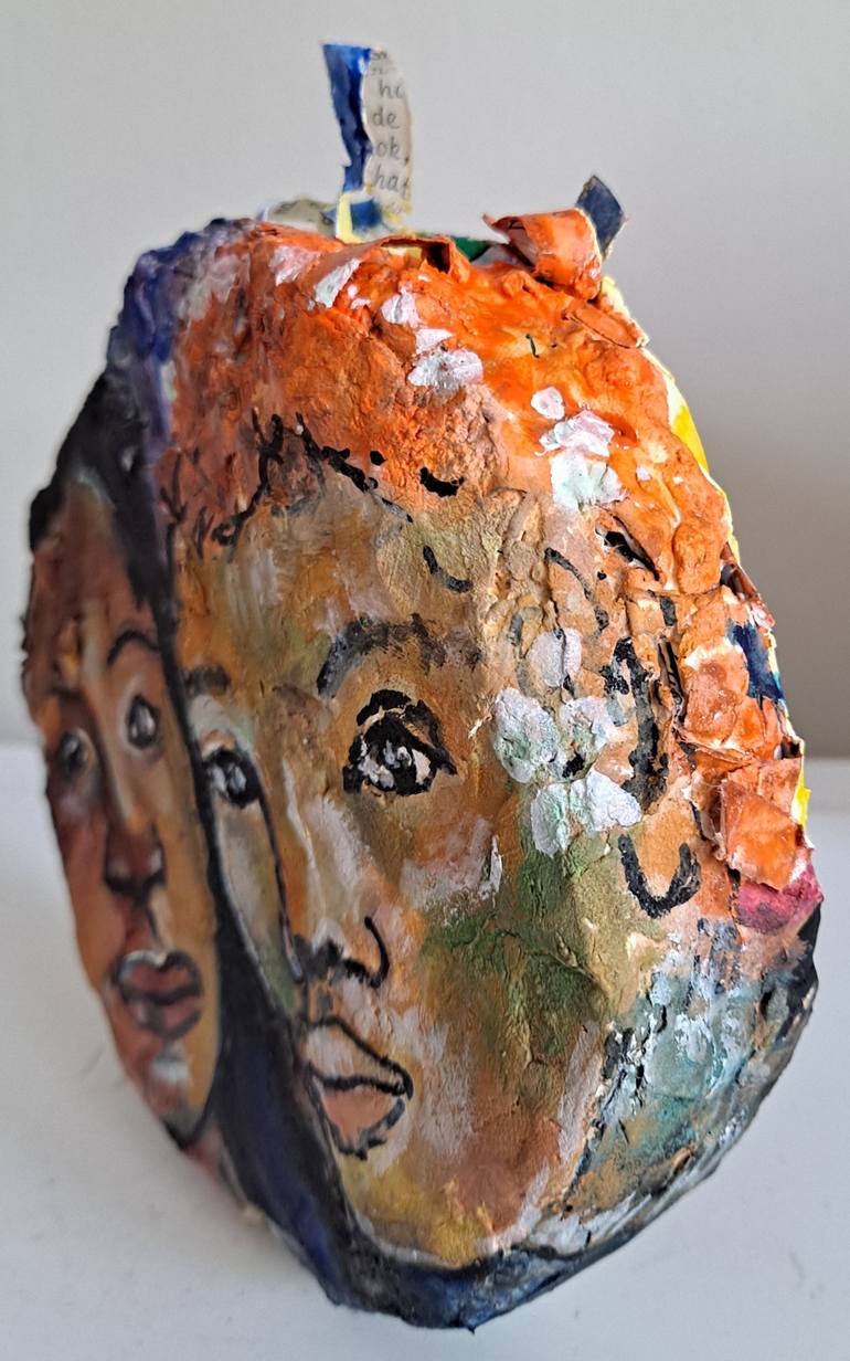 Original Figurative People Sculpture by Dominault Evelyne