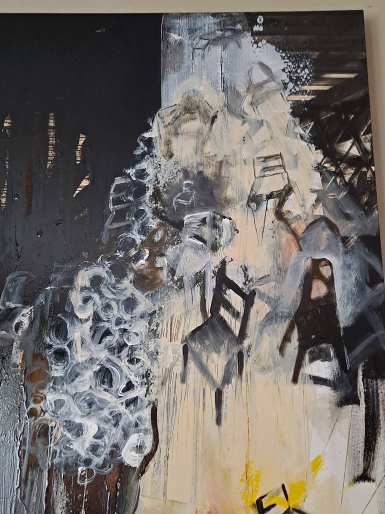 Original Contemporary Abstract Painting by Dominault Evelyne