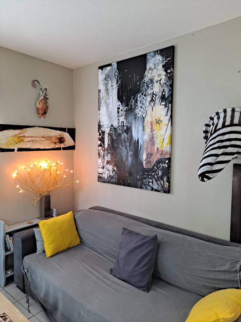Original Contemporary Abstract Painting by Dominault Evelyne