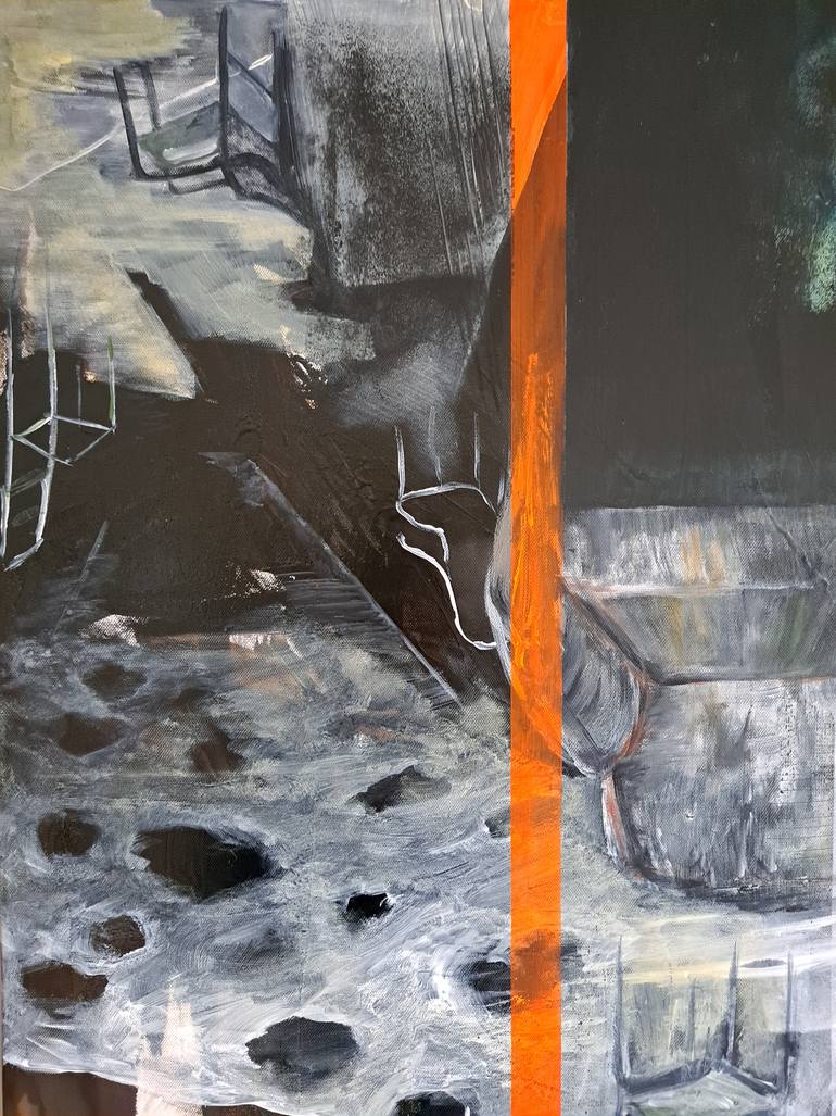 Original Abstract Painting by Dominault Evelyne