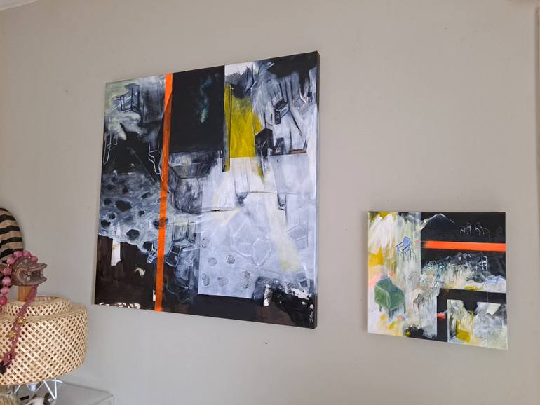Original Abstract Painting by Dominault Evelyne