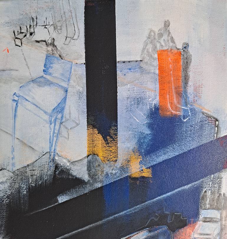 Original Abstract Painting by Dominault Evelyne