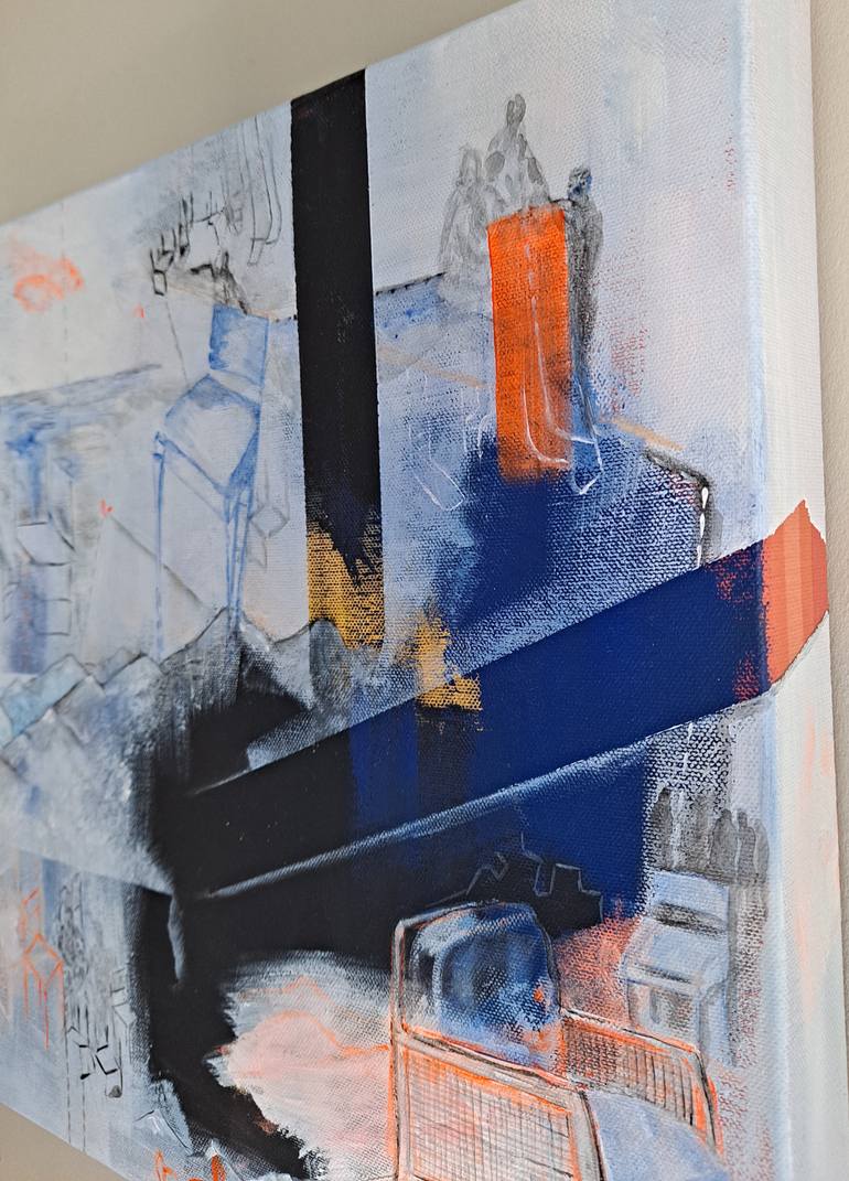 Original Abstract Painting by Dominault Evelyne
