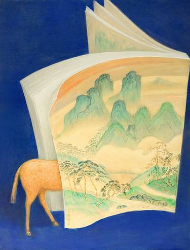 Print of Surrealism Horse Paintings by zengguo li