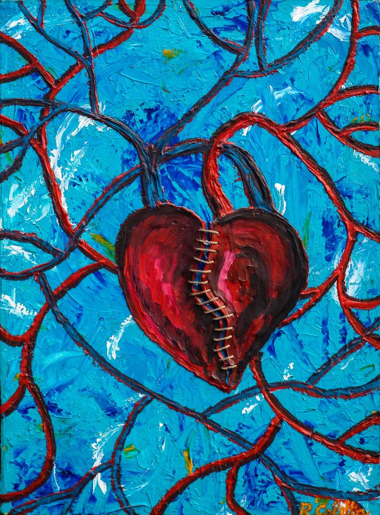 Heart Painting by Rafco Art | Saatchi Art