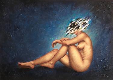 Original Figurative Nude Paintings by Rafco Art