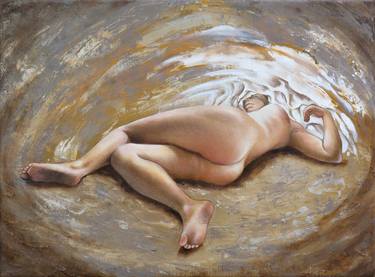 Original Figurative Nude Paintings by Rafco Art