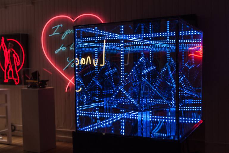 Original Abstract Science/Technology Sculpture by Aphra Shemza