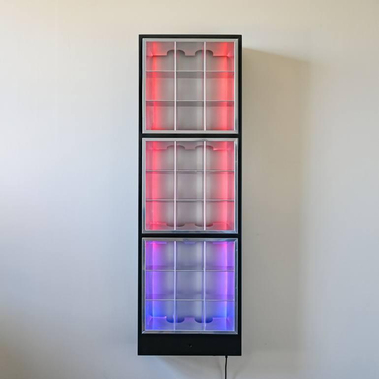Original Abstract Light Sculpture by Aphra Shemza