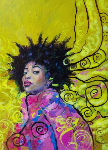 Original Abstract Expressionism Portrait Paintings by Michelle Gibbs