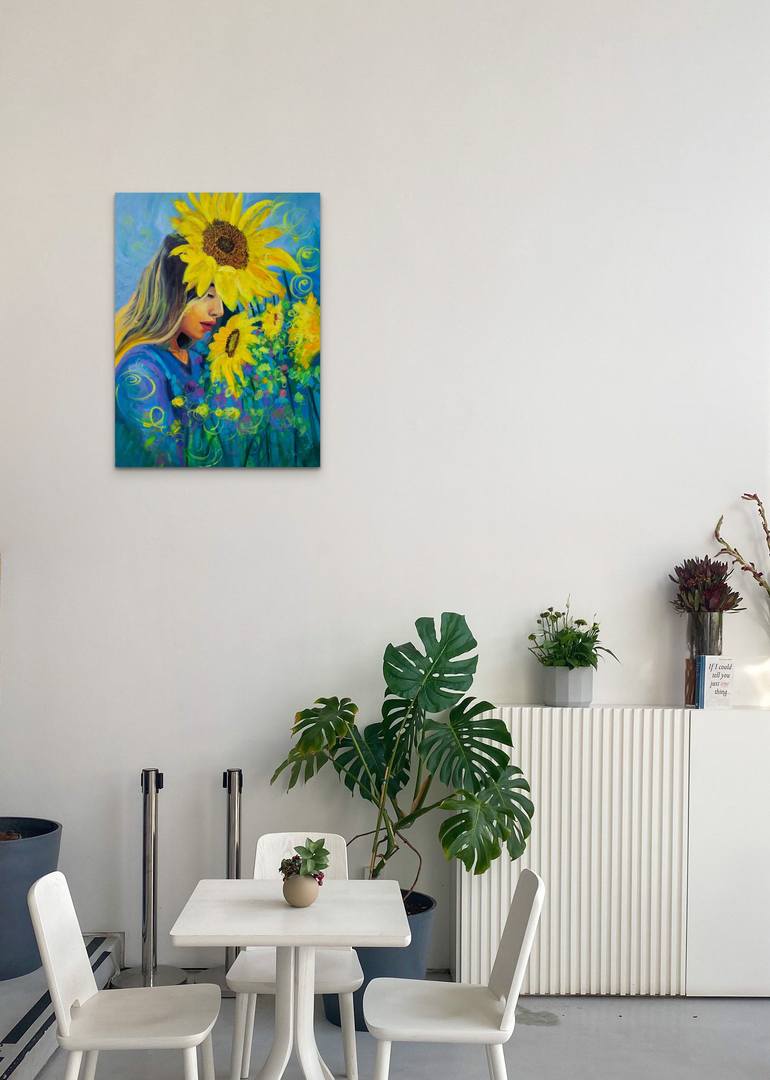 Original Abstract Expressionism People Painting by Michelle Gibbs
