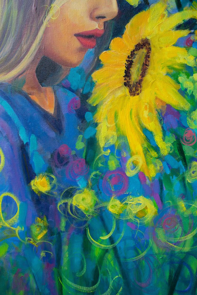 Original Abstract Expressionism People Painting by Michelle Gibbs