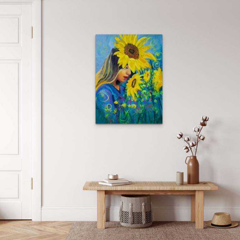 Original Abstract Expressionism People Painting by Michelle Gibbs