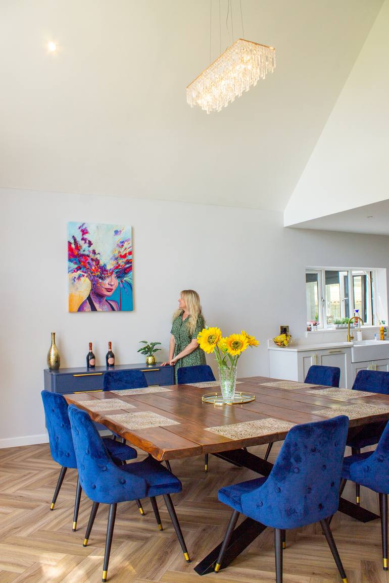 Original Abstract People Painting by Michelle Gibbs