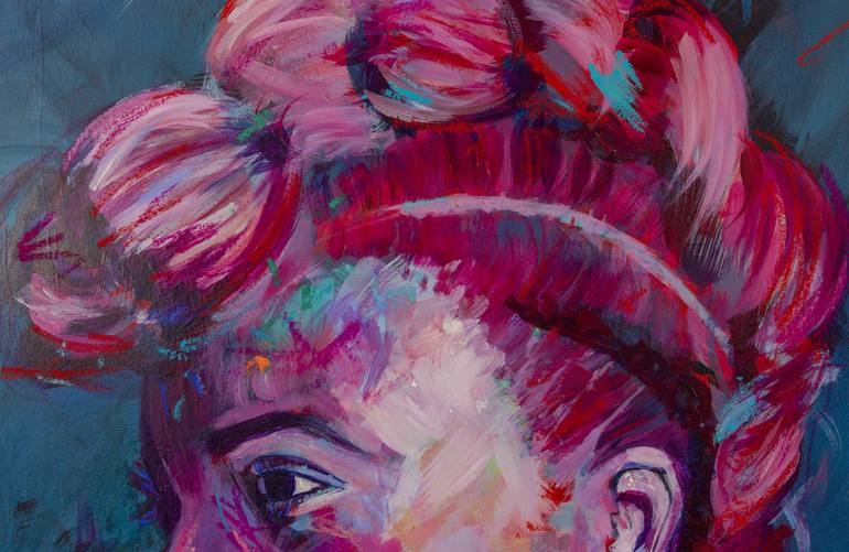 Original Abstract Portrait Painting by Michelle Gibbs