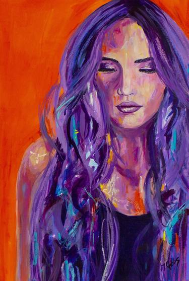Original Abstract Portrait Paintings by Michelle Gibbs