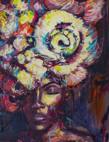 Original Abstract Expressionism Portrait Paintings by Michelle Gibbs