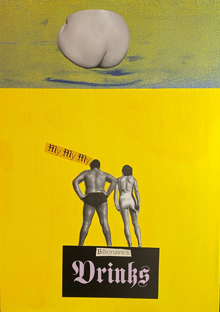 Original Dada Abstract Painting by Ian Shield