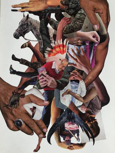 Original Surrealism People Collage by Shin-young Park