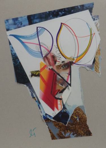 Print of Abstract Animal Collage by Christelle GERARDY