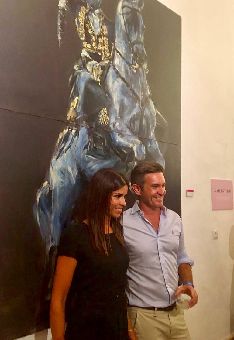 Original Figurative Horse Painting by Marcos Terol