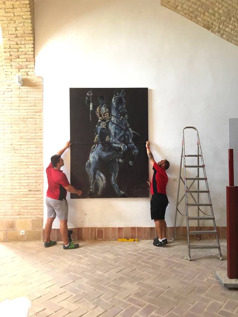 Original Figurative Horse Painting by Marcos Terol