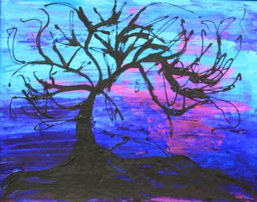 Print of Abstract Tree Paintings by Kathleen Mekailek