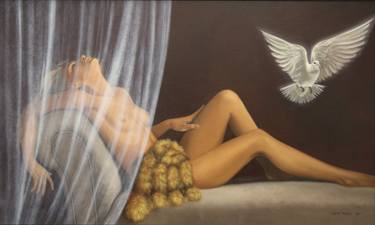 Original Figurative Erotic Paintings by Marina Radius