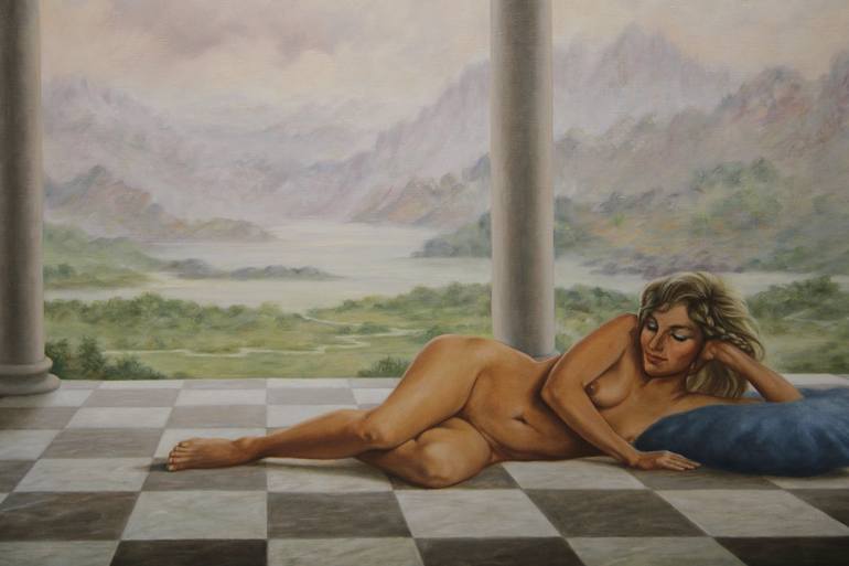 Original Nude Painting by Marina Radius