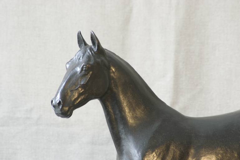 Original Figurative Horse Sculpture by Marina Radius