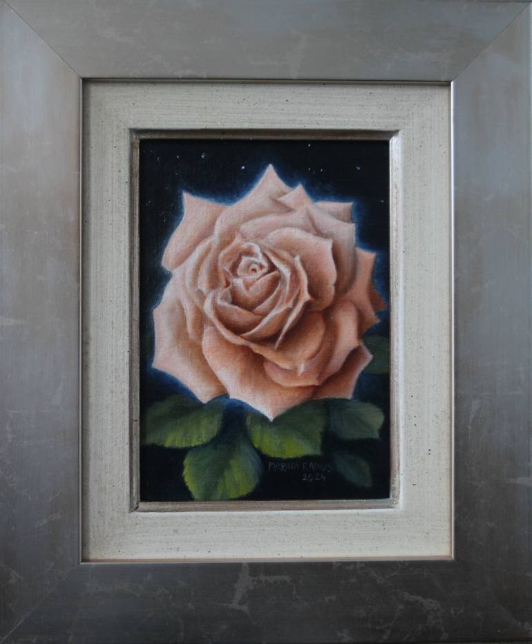 Original Expressionism Floral Painting by Marina Radius