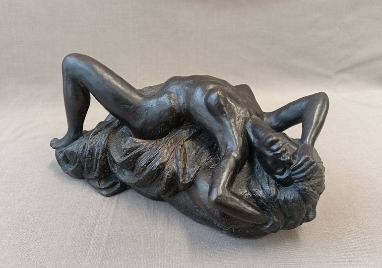 Original Expressionism Erotic Sculpture by Marina Radius