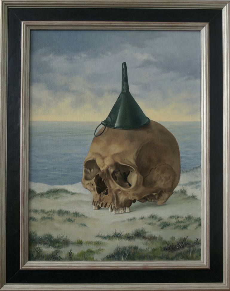 Original Expressionism Mortality Painting by Marina Radius